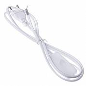 Шнур сетевой 2м с выкл. белый 0,75мм 6А