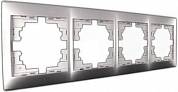 Мира Рамка жем.-бел. перламутр 4-ая горизонтальная